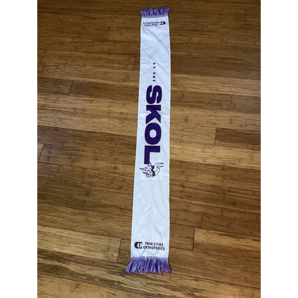 2022 MINNESOTA Vikings Skol As One Limited Whiteout Scarf 56" Stadium Giveaway